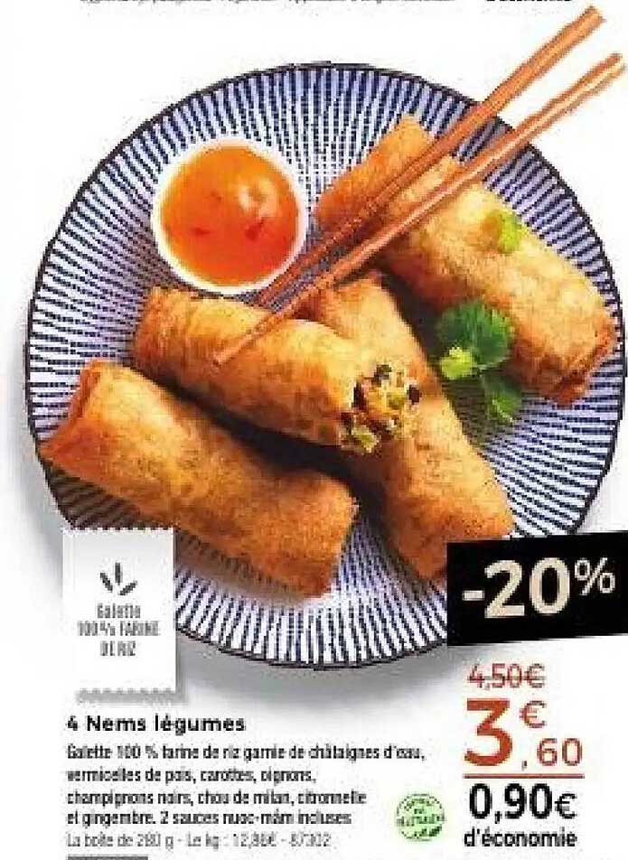 4 Nems légumes
