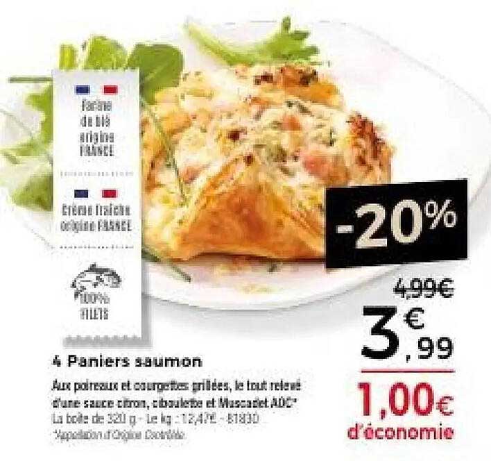 4 Paniers saumon