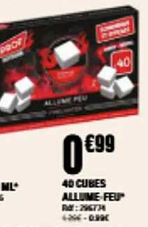 40 CUBES ALLUME-FEU