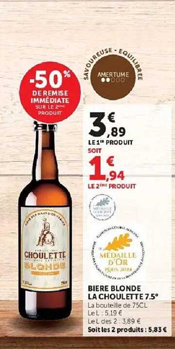 -50% DE REMISE IMMÉDIATE SUR LE 2ᵉ PRODUIT