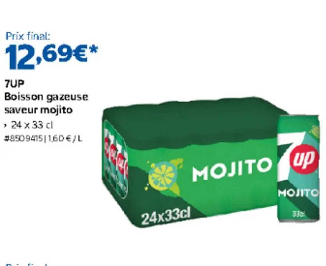 7UP Boisson gazeuse saveur mojito