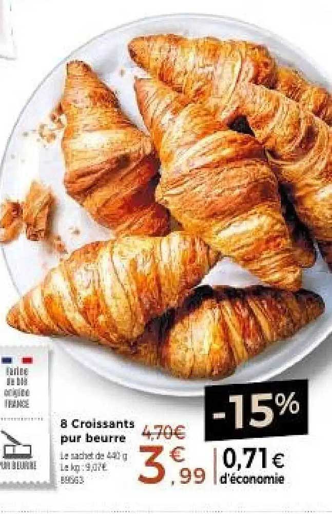 8 Croissants pur beurre