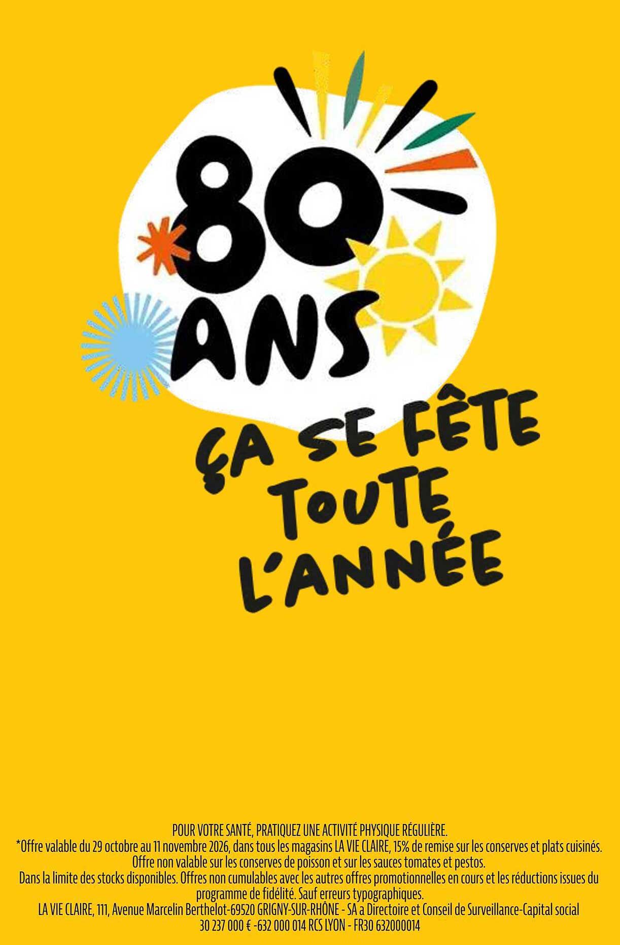80 ANS ÇA SE FÊTE TOUTE L'ANNÉE
