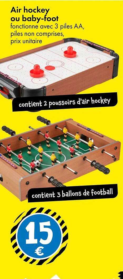 Air hockey ou baby-foot