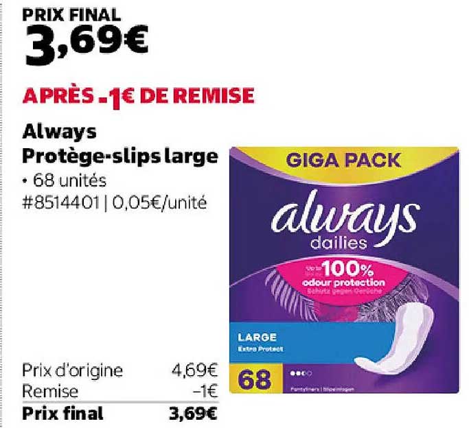 Always Protège-slips large