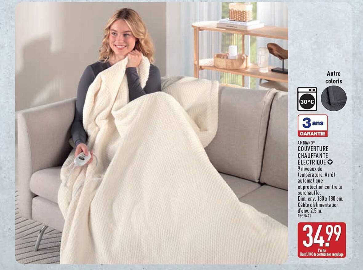AMBIANO® COUVERTURE CHAUFFANTE ÉLECTRIQUE