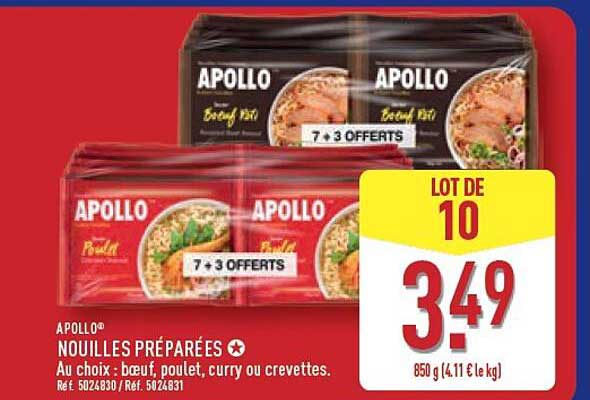 APOLLO® NOUILLES PRÉPARÉES