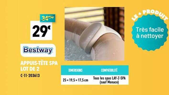 APPUIS-TÊTE SPA LOT DE 2