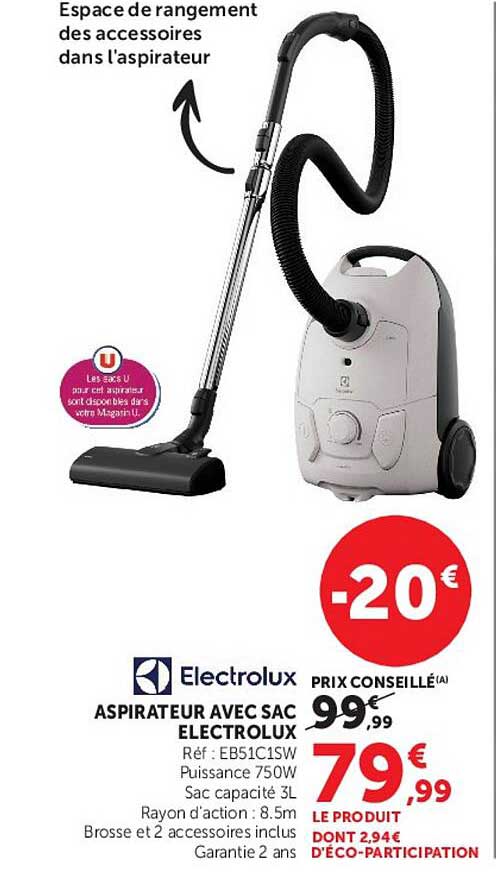 ASPIRATEUR AVEC SAC ELECTROLUX