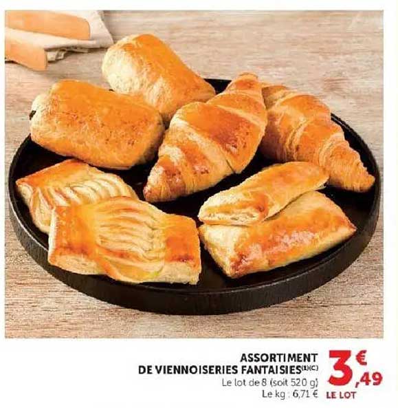 ASSORTIMENT DE VIENNOISERIES FANTAISIES