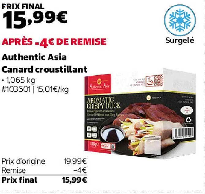 Authentic Asia Canard croustillant