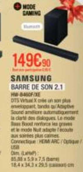 BARRE DE SON 2.1