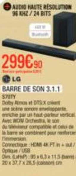 BARRE DE SON 3.1.1