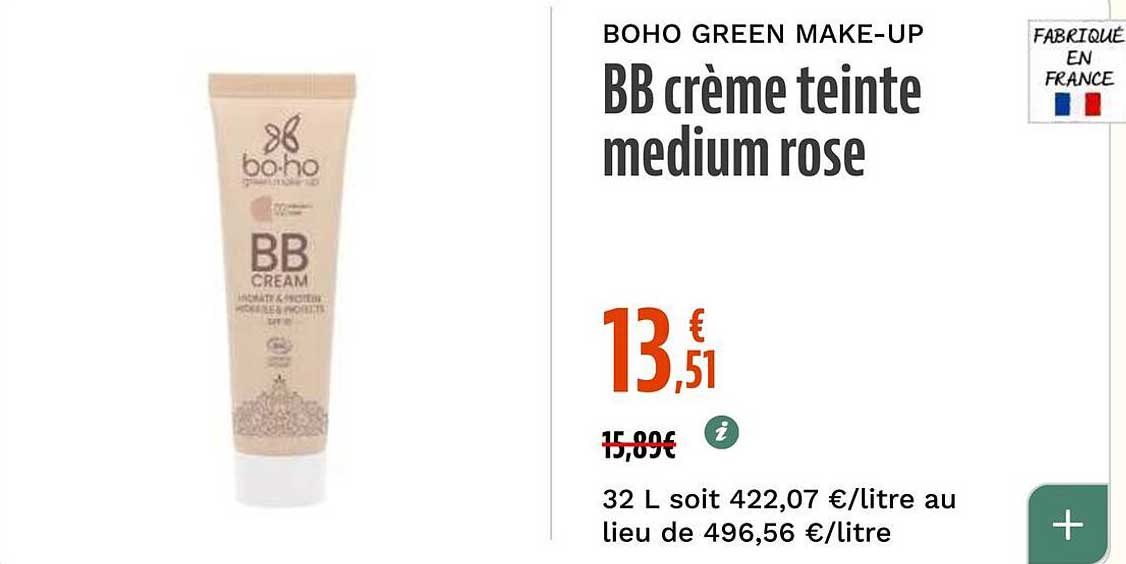 BB crème teintée medium rose