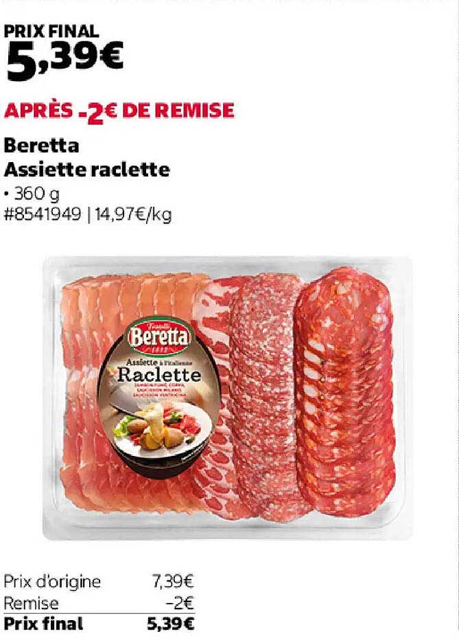 Beretta Assiette raclette
