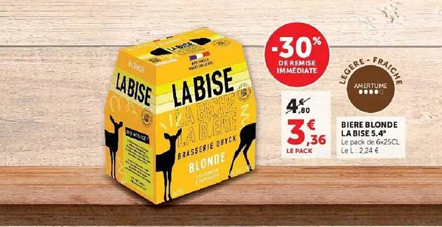 BIERE BLONDE LA BISE 5,4°