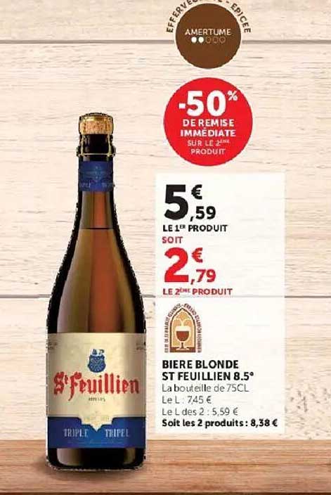 BIERE BLONDE ST FEUILLIEN 8.5°