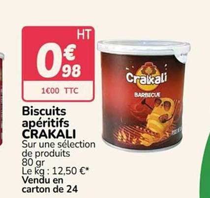 Biscuits apéritifs CRAKALI