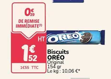 Biscuits OREO Original 154 gr