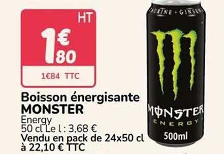 Boisson énergisante MONSTER