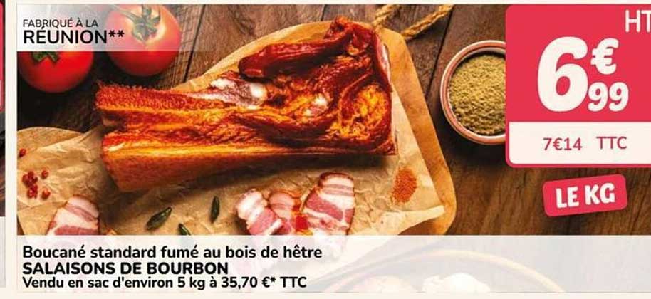 Boucané standard fumé au bois de hêtre SALAISONS DE BOURBON