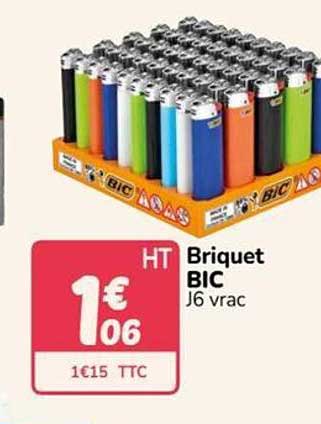Briquet BIC J6 vrac
