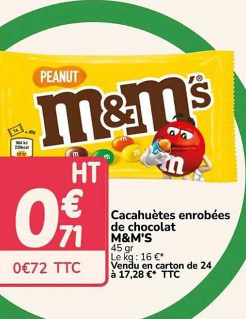 Cacahuètes enrobées de chocolat M&M'S