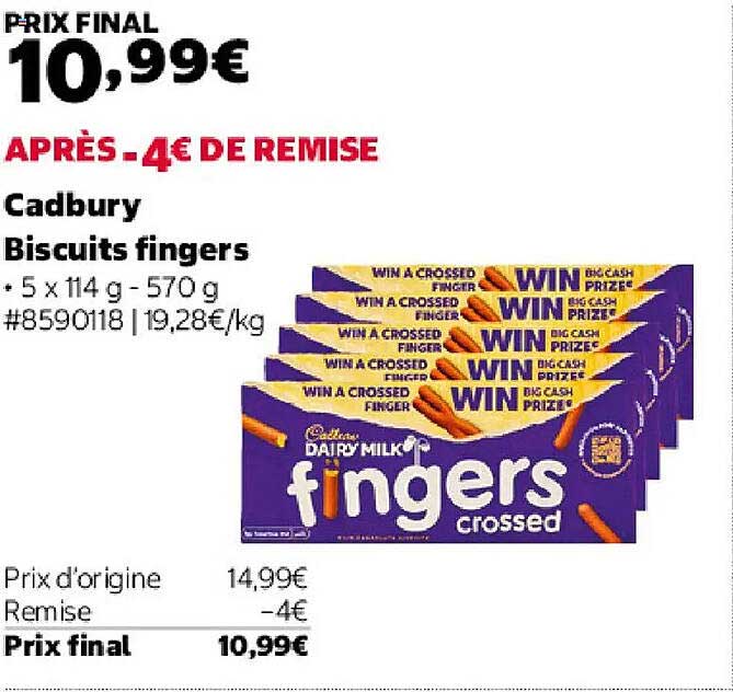 Cadbury Biscuits fingers