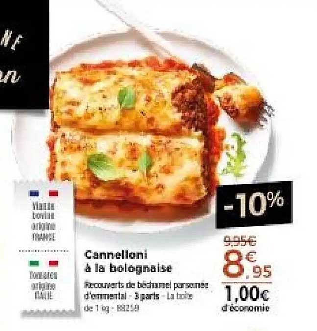 Cannelloni à la bolognaise