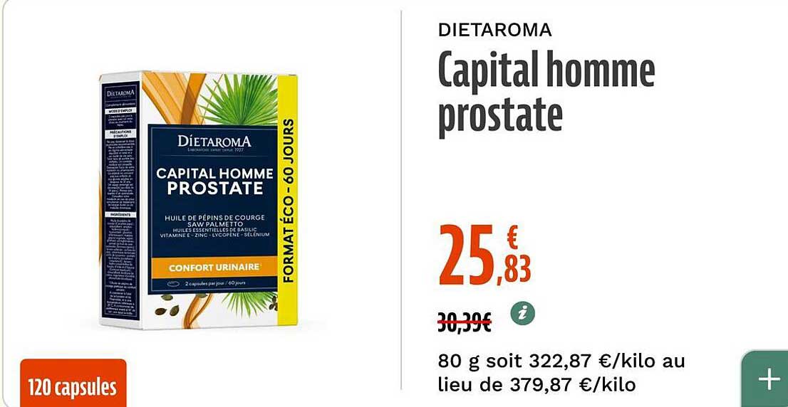 Capital homme prostate
