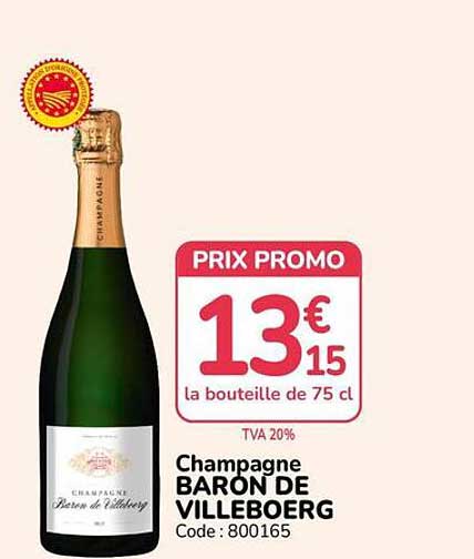 Champagne BARON DE VILLEBOERG