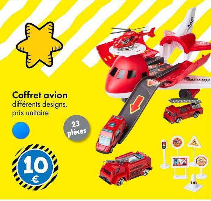 Coffret avion différents designs, prix unitaire