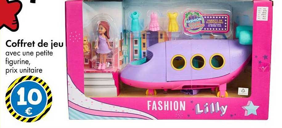 Coffret de jeu avec une petite figurine, prix unitaire