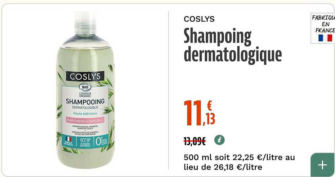 COSLYS Shampooing dermatologique