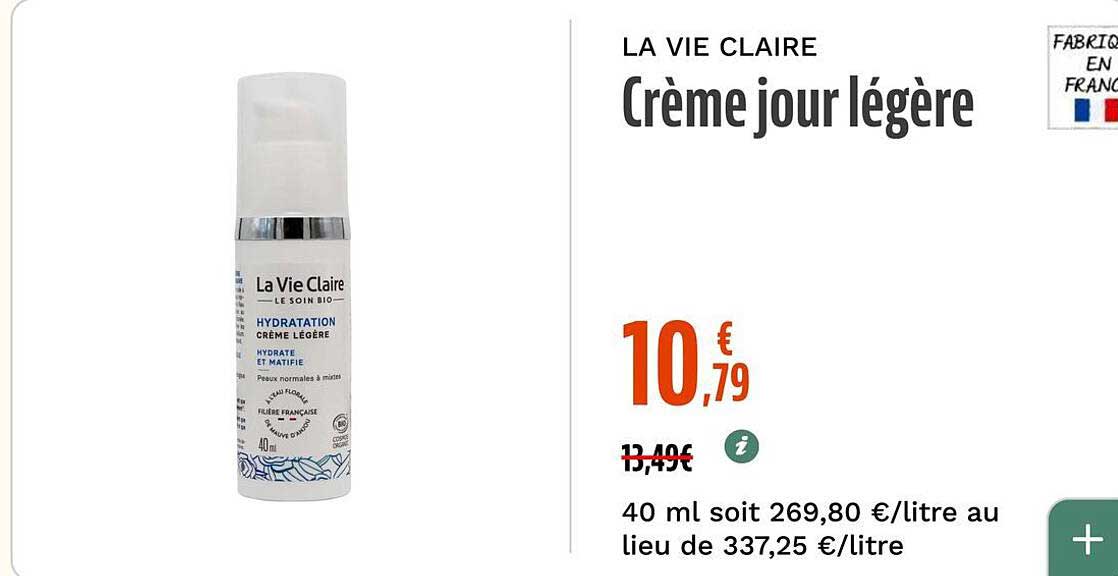 Crème jour légère