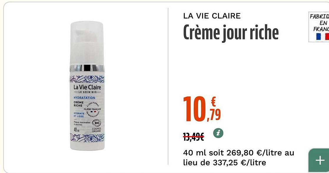 Crème jour riche