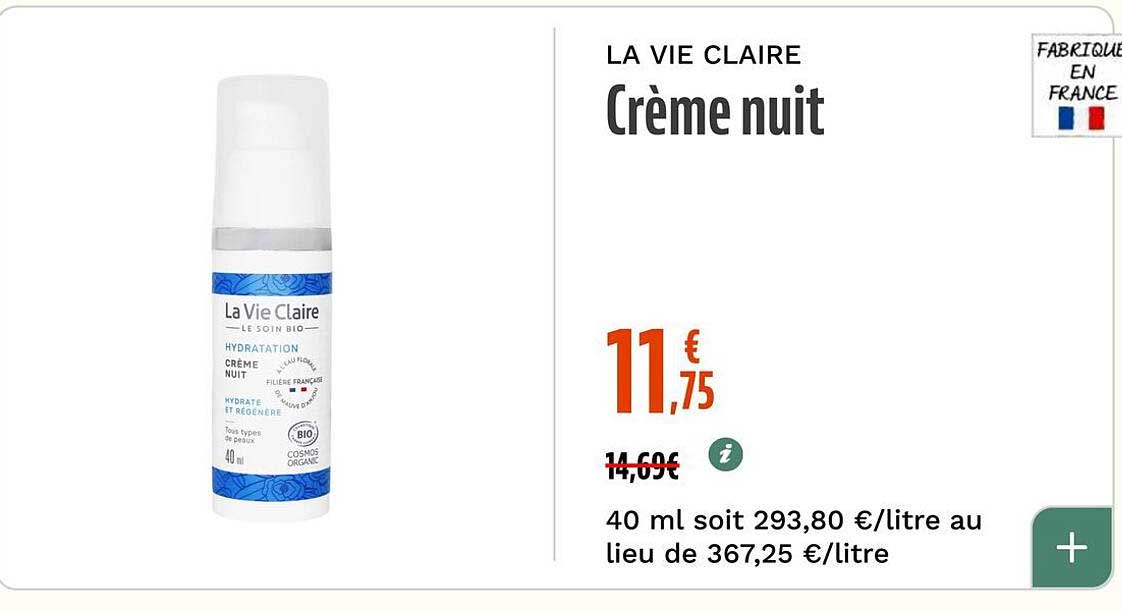 Crème nuit