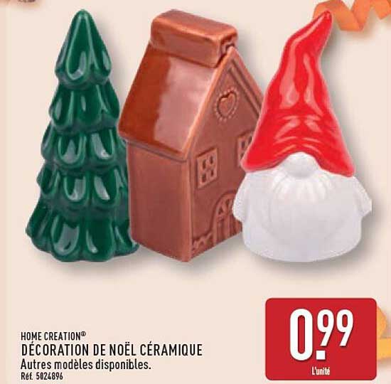 DÉCORATION DE NOËL CÉRAMIQUE