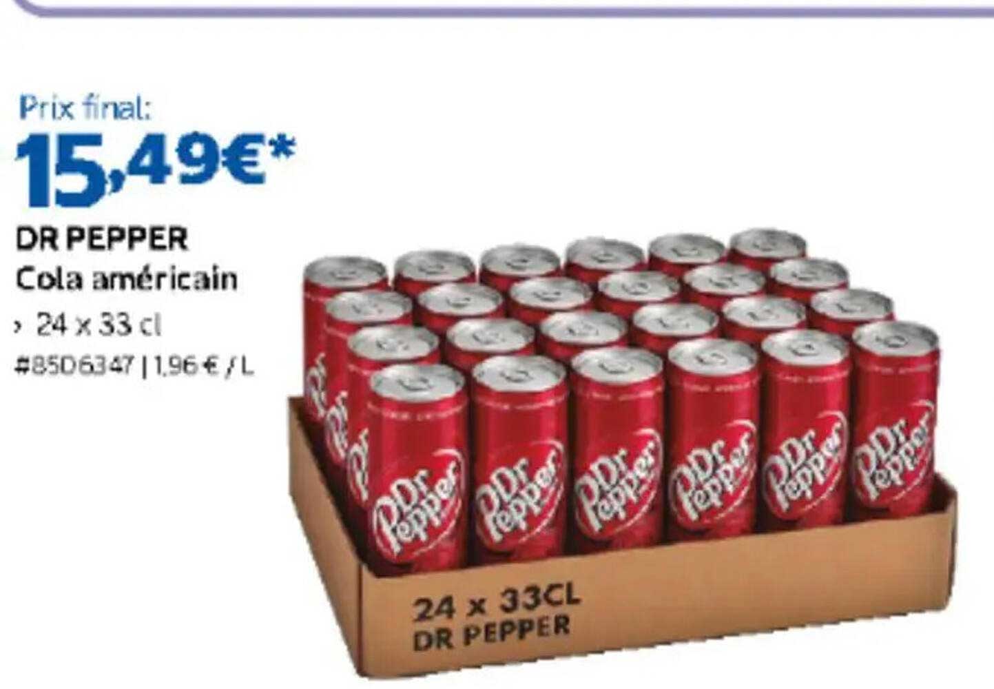 DR PEPPER Cola américain