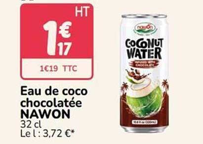 Eau de coco chocolatée NAWON 32 cl