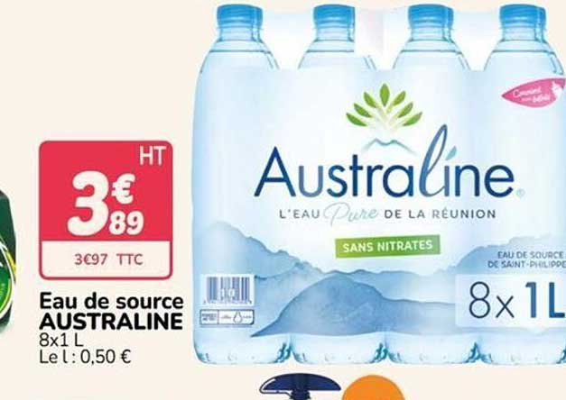 Eau de source AUSTRALINE 8x1L