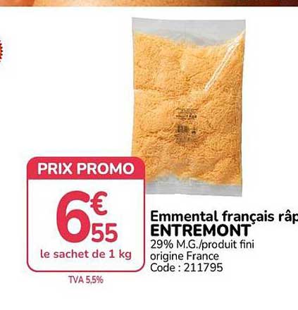 Emmental français râpé ENTREMONT