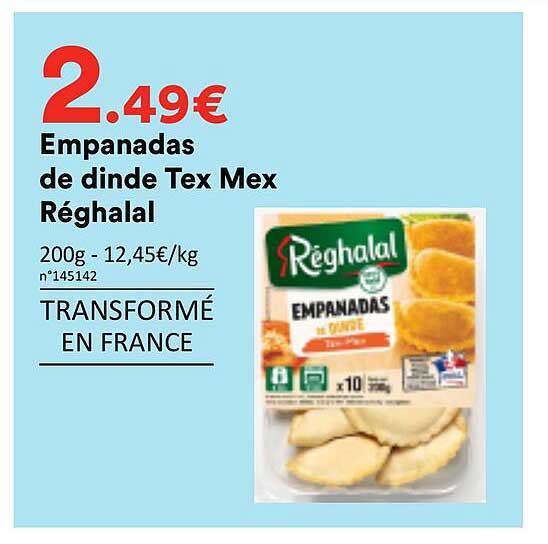 Empanadas de dinde Tex Mex Réghalal