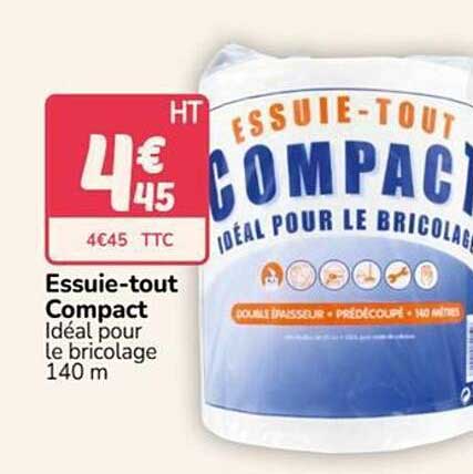 Essuie-tout Compact Idéal pour le bricolage 140 m