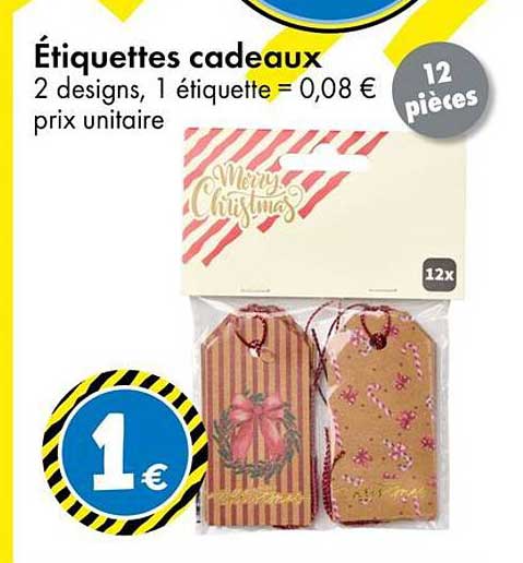 Étiquettes cadeaux