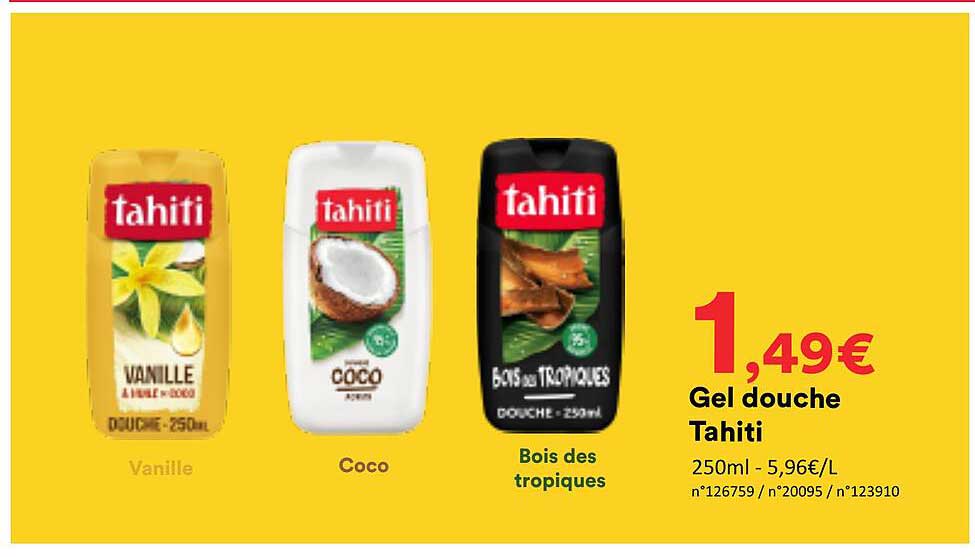 Gel douche Tahiti