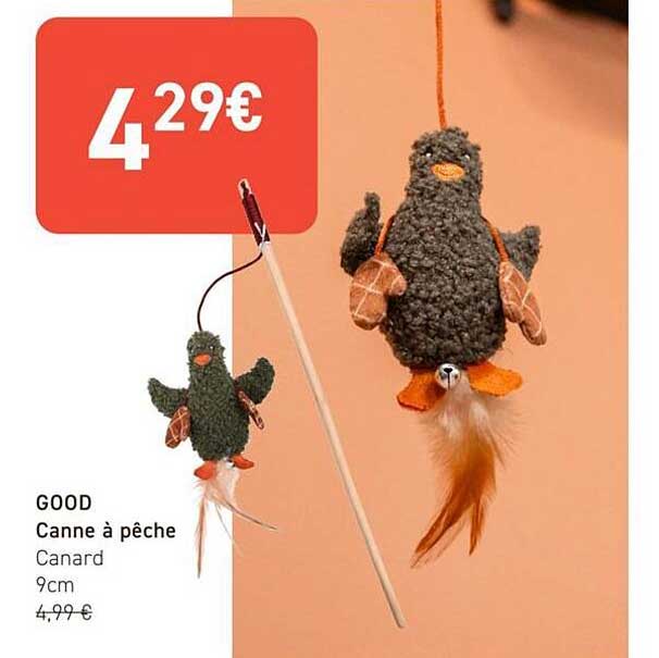 GOOD Canne à pêche Canard 9cm