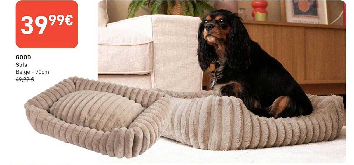 GOOD Sofa Beige - 70cm