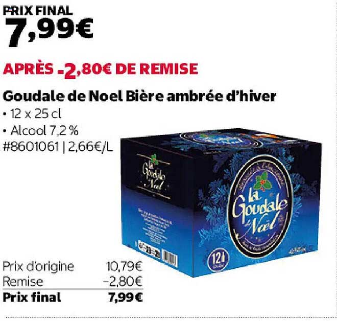 Goudale de Noel Bière ambrée d'hiver