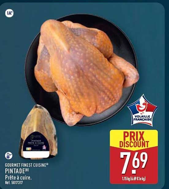 GOURMET FINEST CUISINE® PINTADE(B) Prête à cuire.
